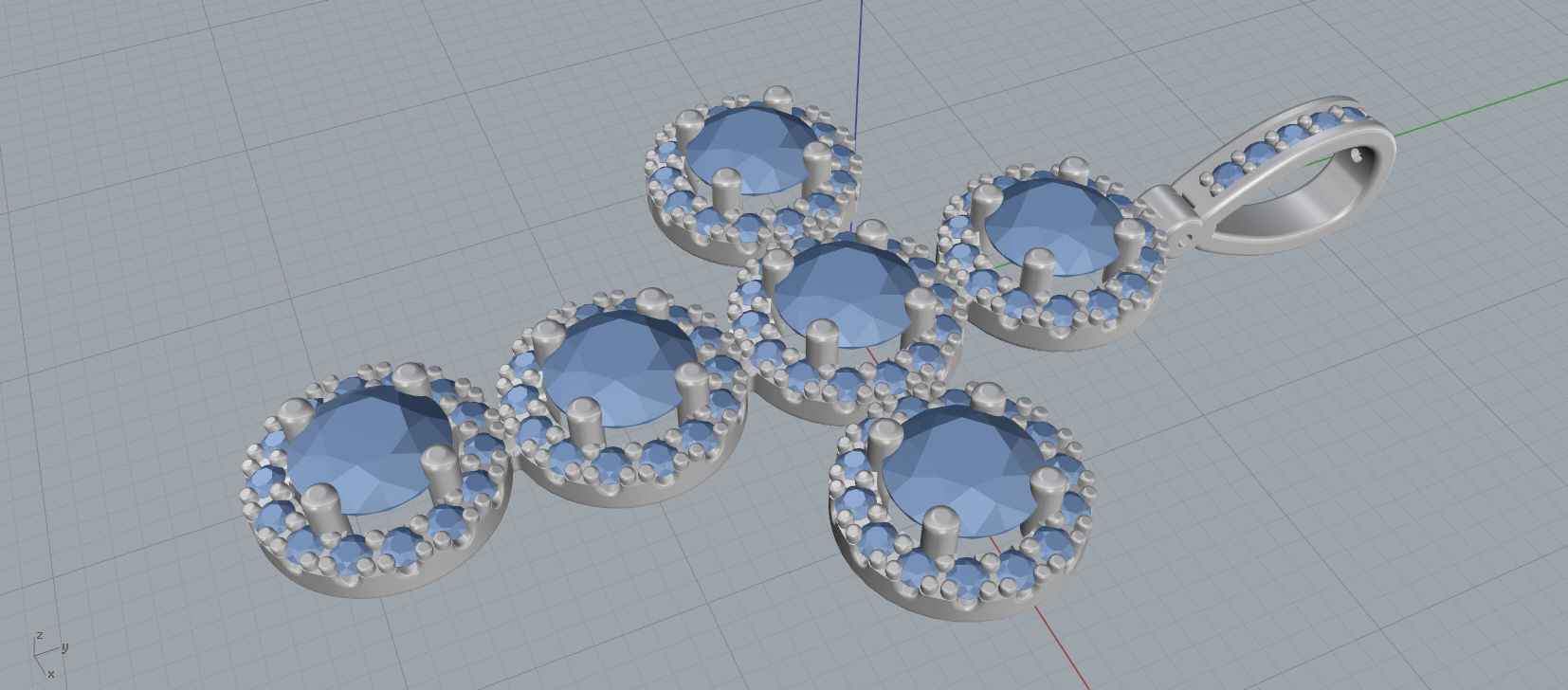 cross necklace 3D print model_11