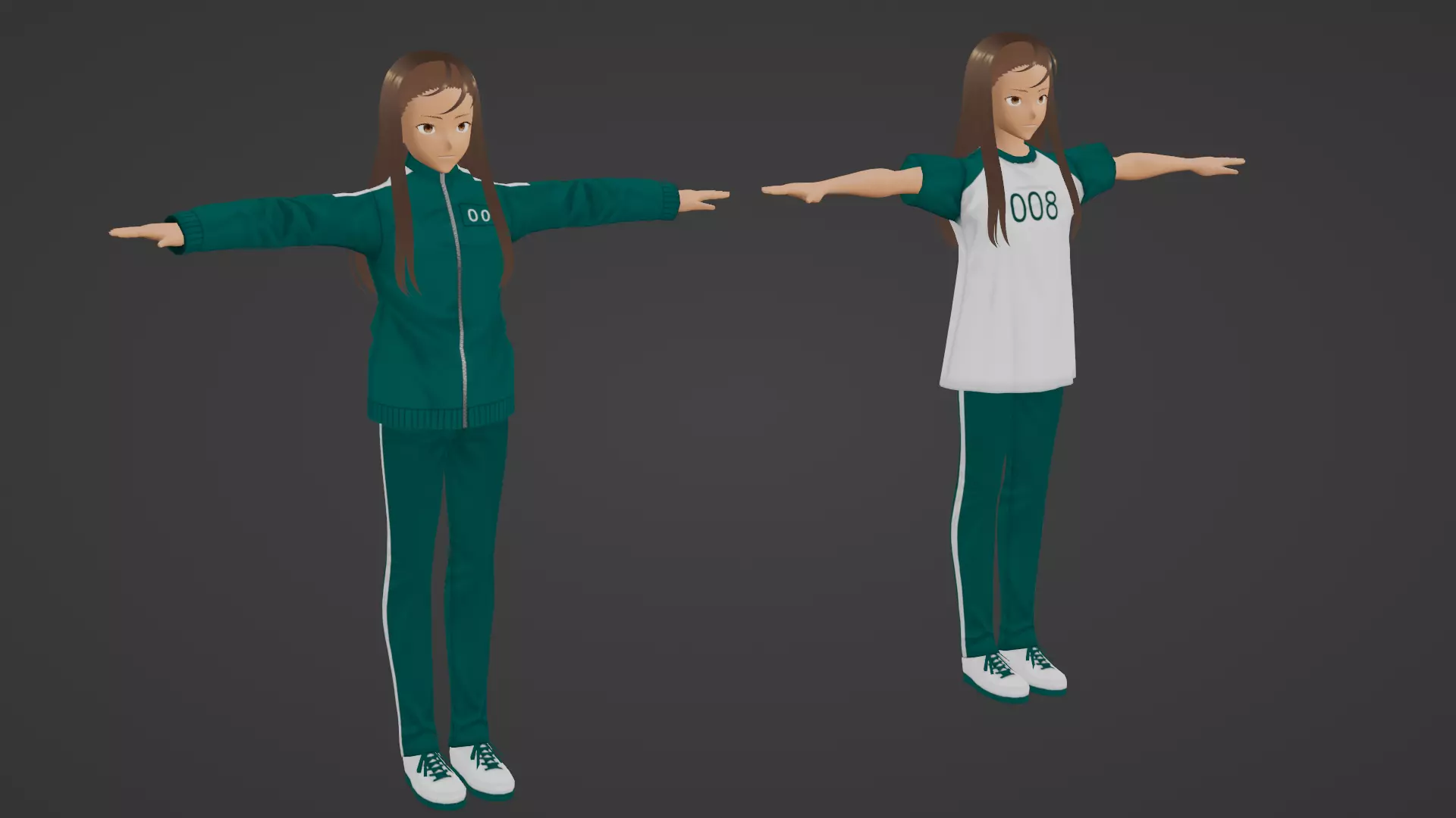 Squid Game - Player Low-poly 3D model