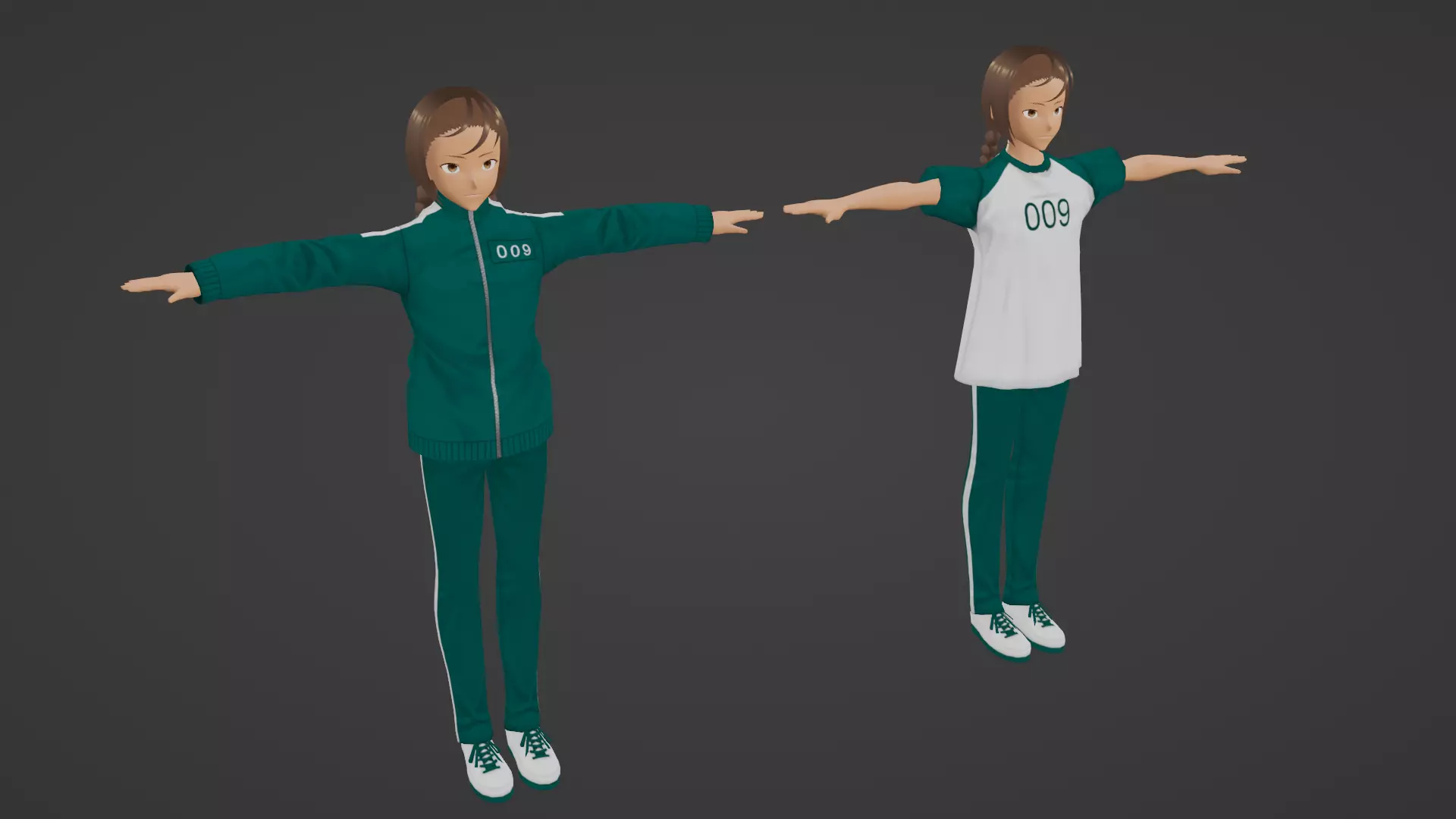 Squid Game - Player Low-poly 3D model