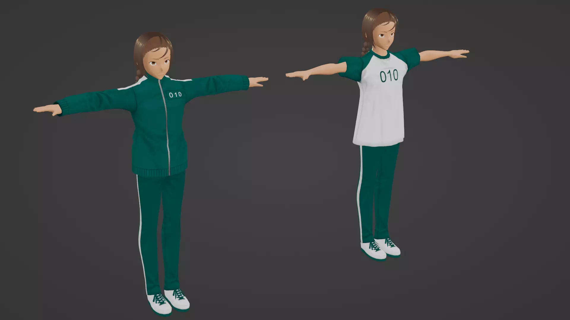Squid Game - Player Low-poly 3D model