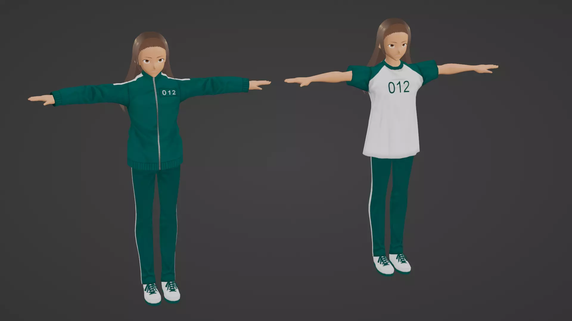 Squid Game - Player Low-poly 3D model