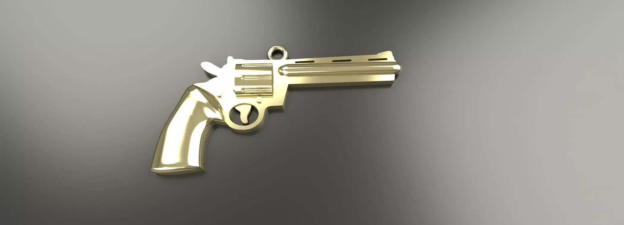 Revolver Pendant Gold Silver Platinum Luxury Jewelry 3D print model