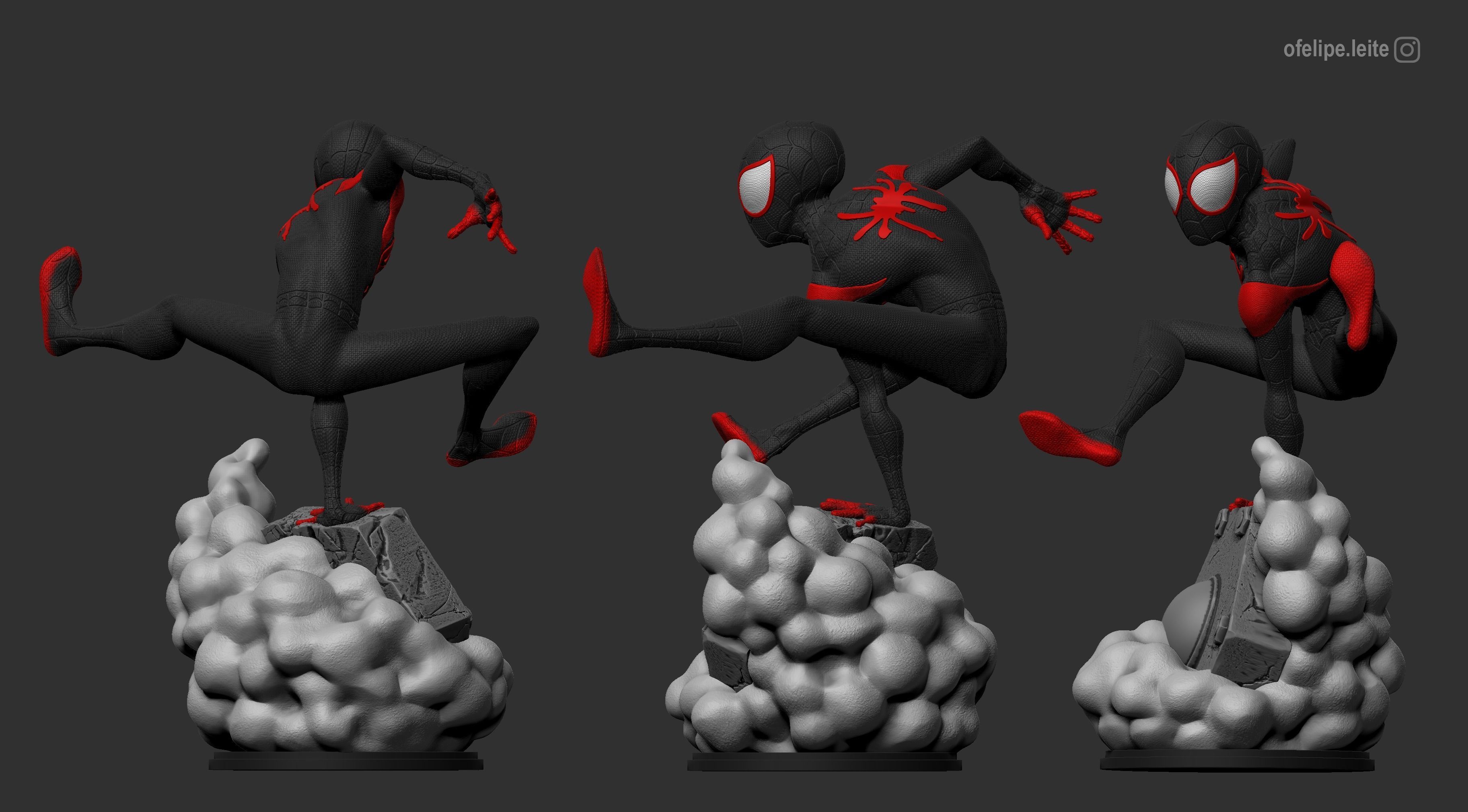 Miles Morales Spider-Man Into the Spider-Verse 3D print model_7