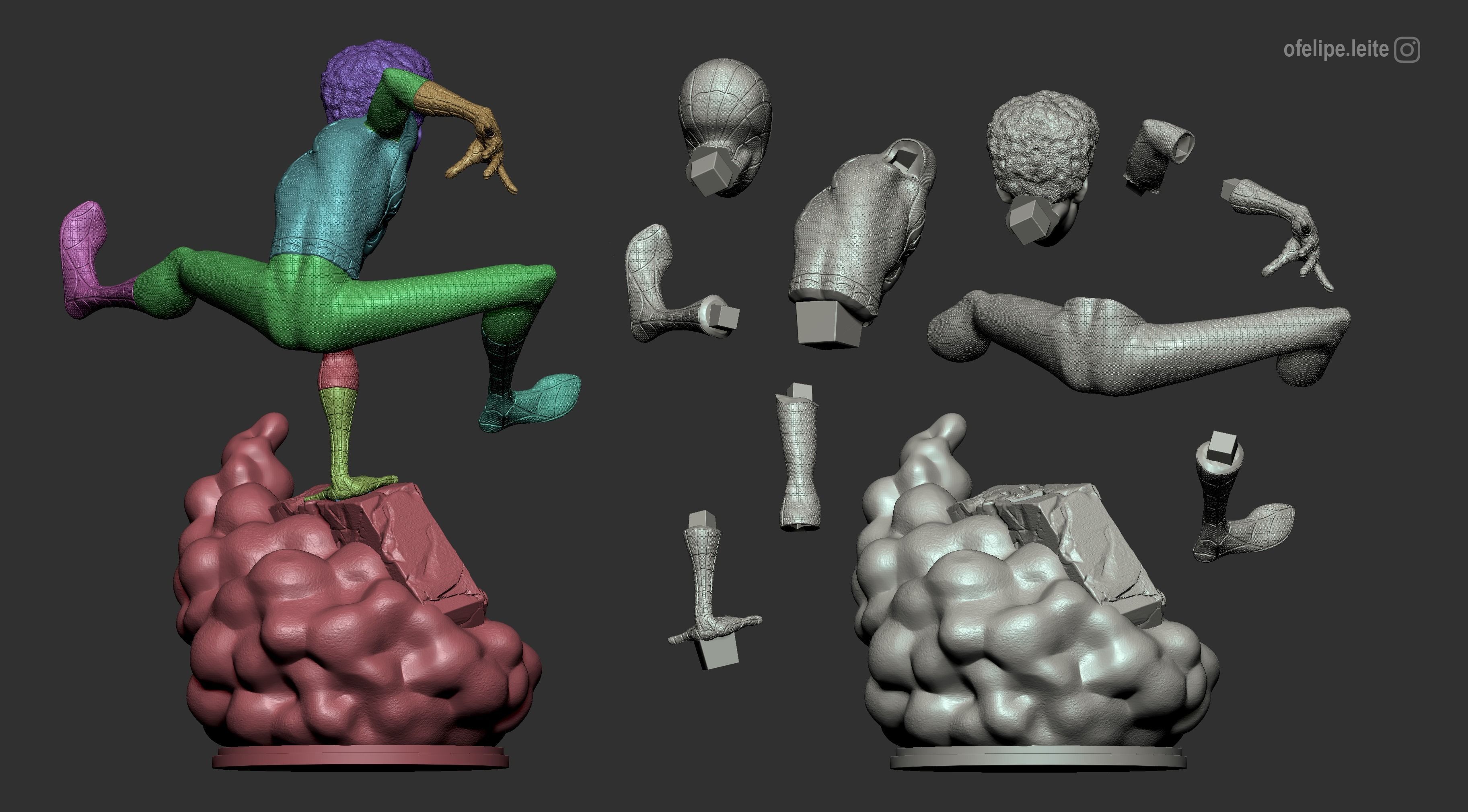 Miles Morales Spider-Man Into the Spider-Verse 3D print model_3