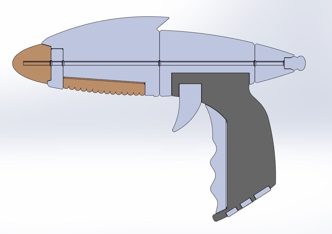 Ray gun from Sky Captain and the World of Tomorrow 2004 3D print model_25