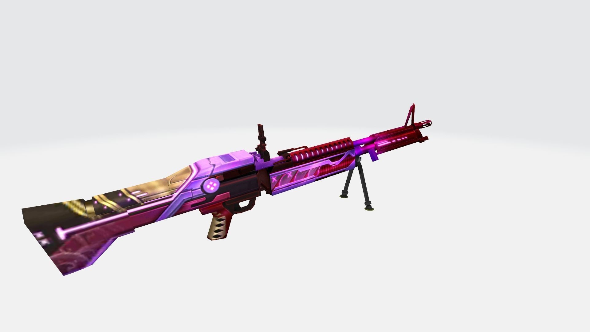 M60 Rifle Game Weapon 18x 3D model_9