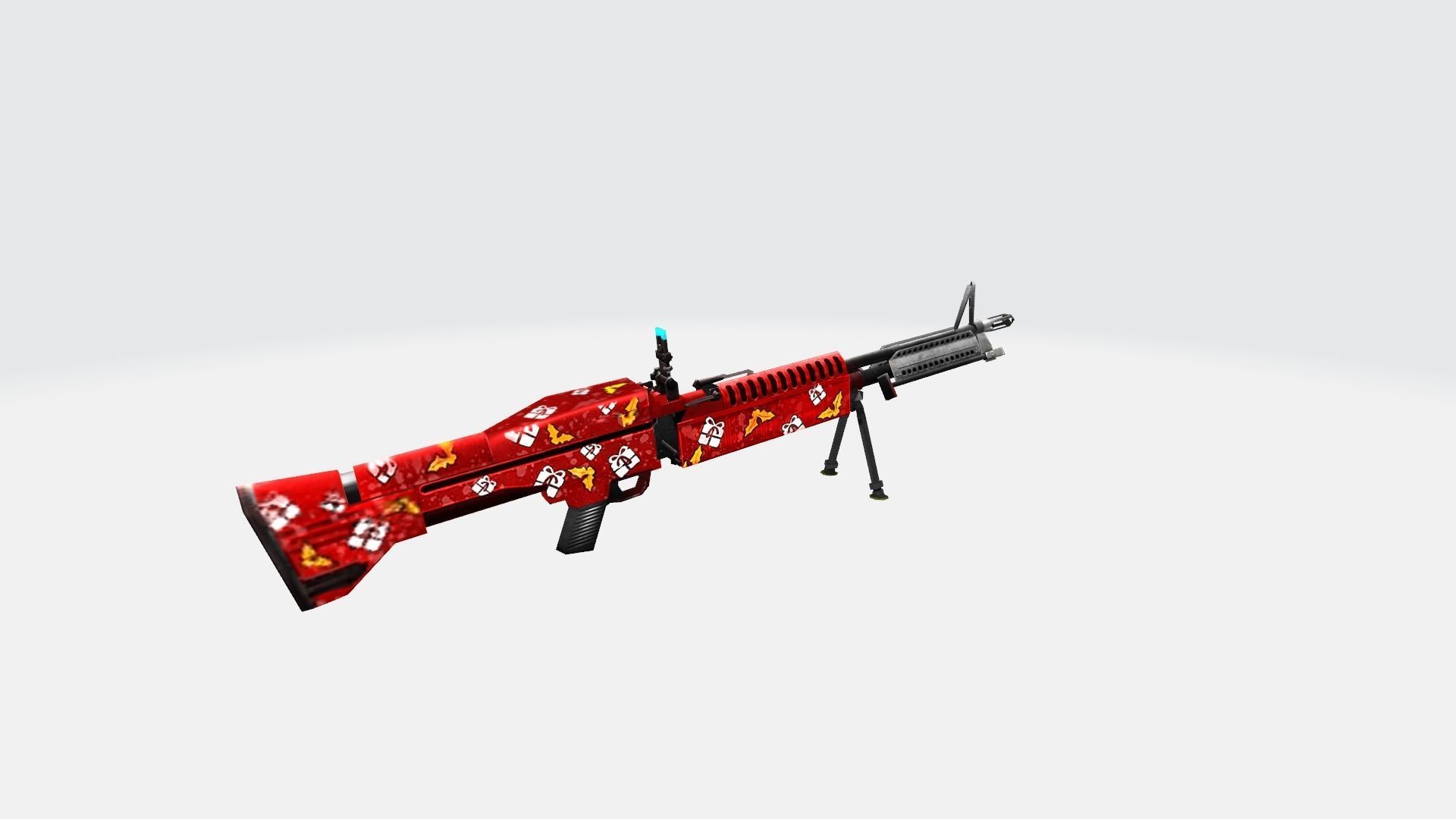 M60 Rifle Game Weapon 18x 3D model_27