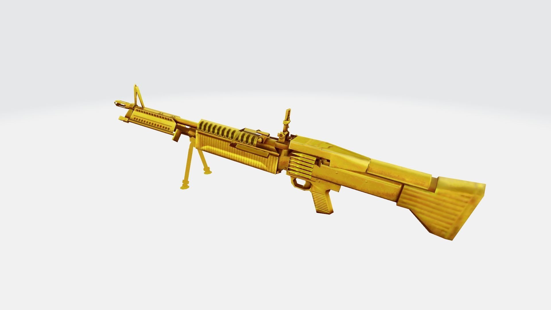 M60 Rifle Game Weapon 18x 3D model_28