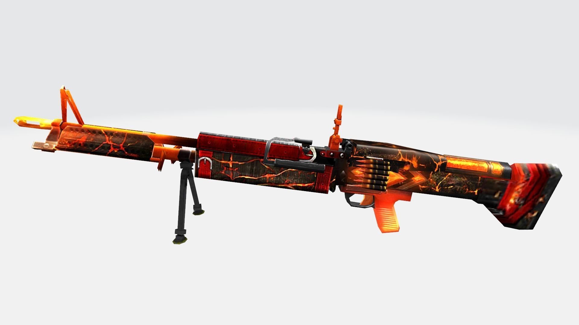 M60 Rifle Game Weapon 18x 3D model_17