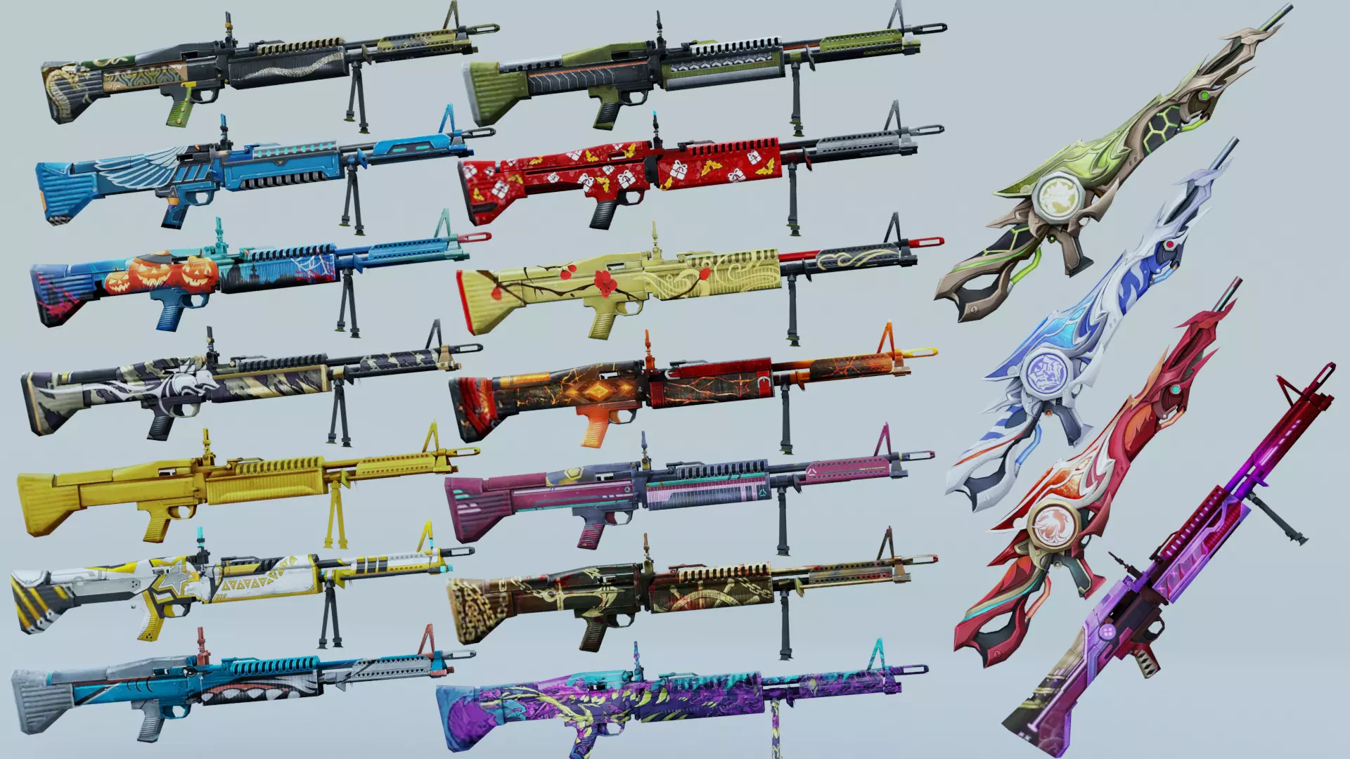 M60 Rifle Game Weapon 18x 3D model_0