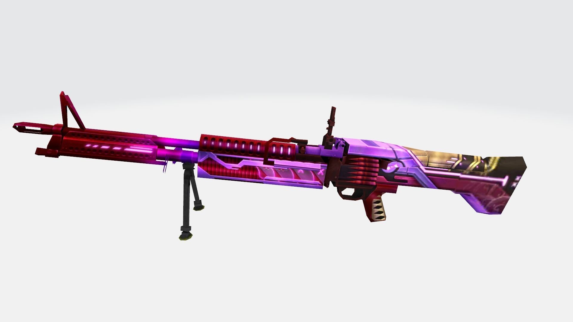 M60 Rifle Game Weapon 18x 3D model_8