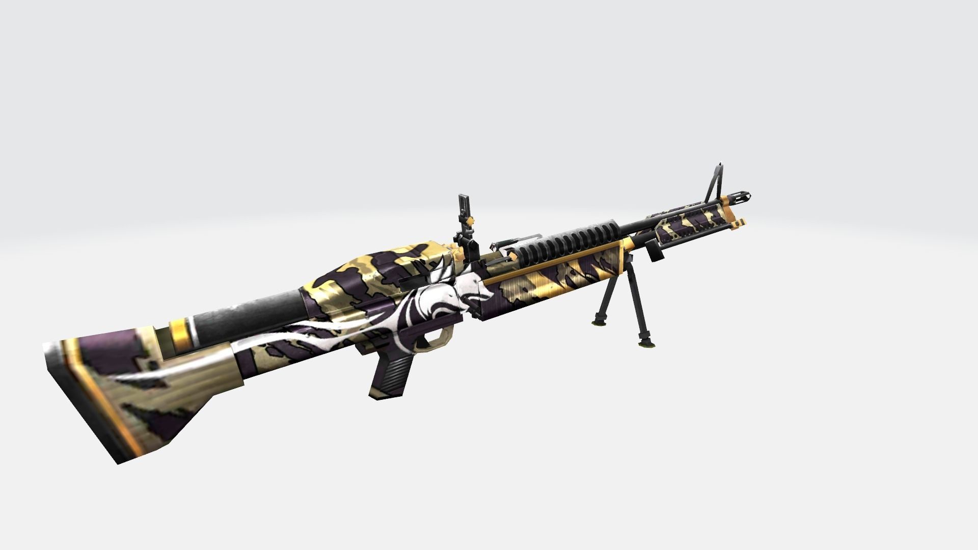 M60 Rifle Game Weapon 18x 3D model_26