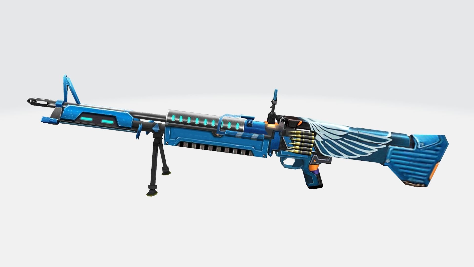 M60 Rifle Game Weapon 18x 3D model_33