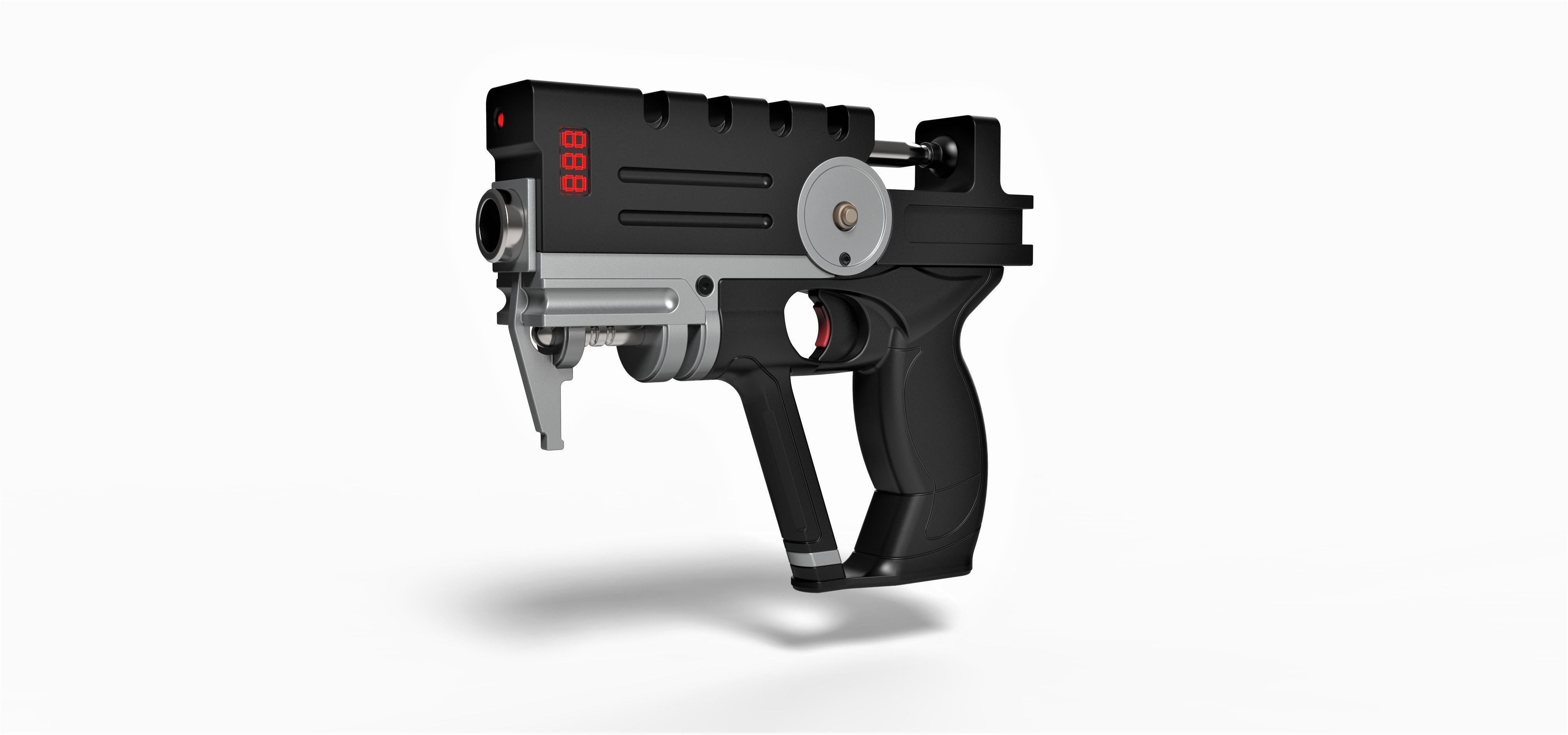 Blaster of Korben Dallas from movie The Fifth Element 3D model_2