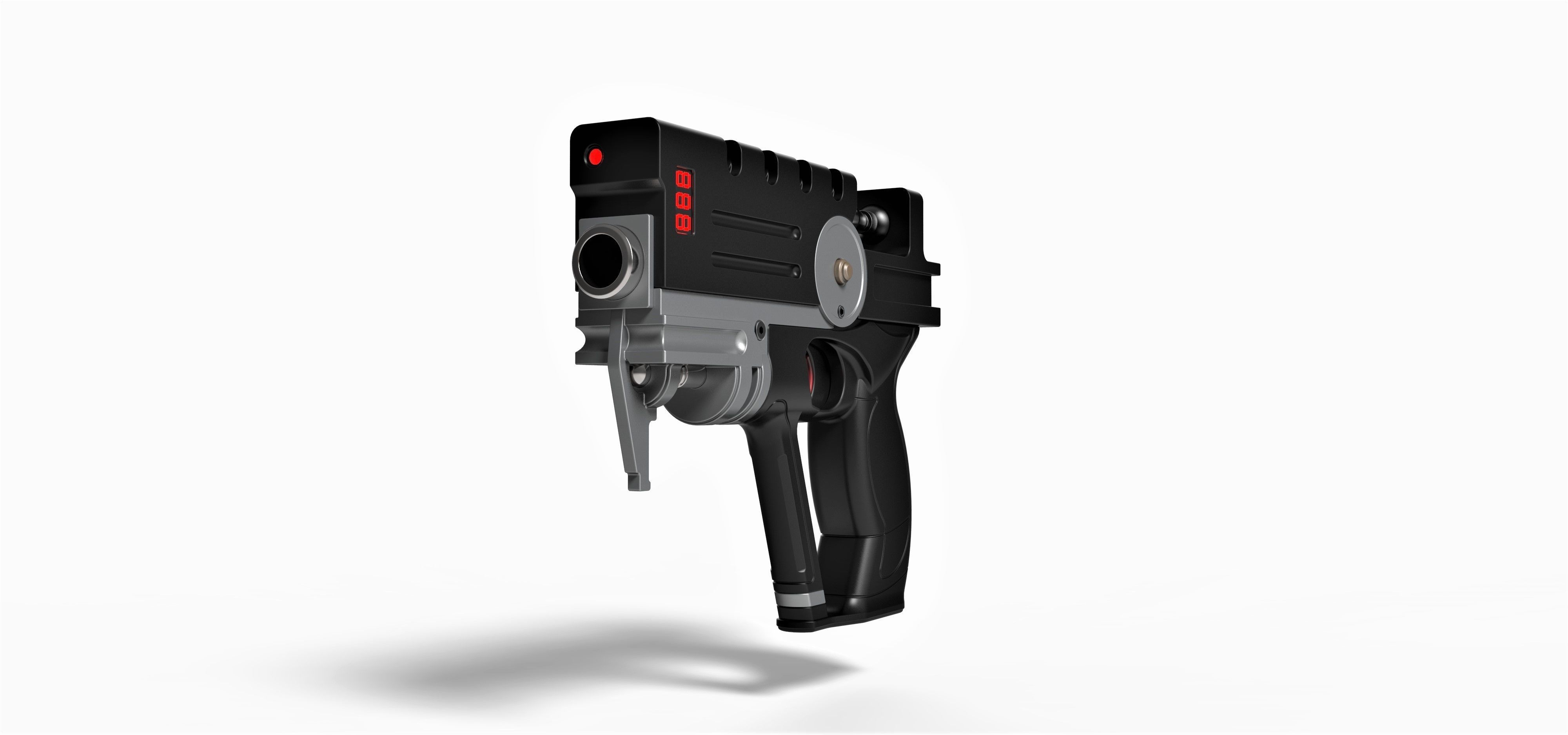 Blaster of Korben Dallas from movie The Fifth Element 3D model_4