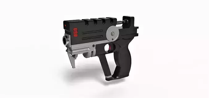Blaster of Korben Dallas from movie The Fifth Element 3D model