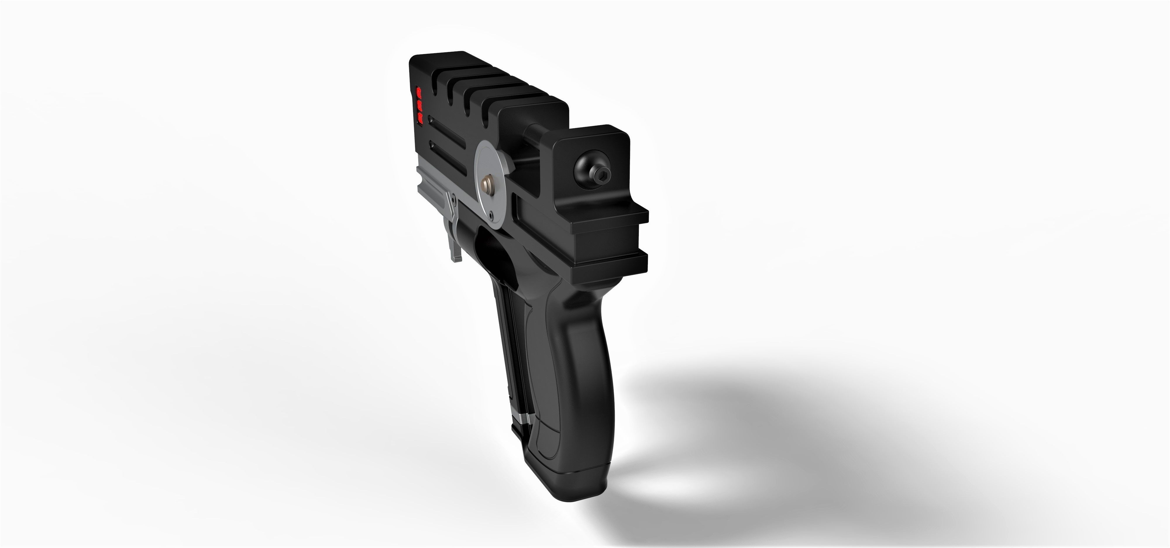 Blaster of Korben Dallas from movie The Fifth Element 3D model_11