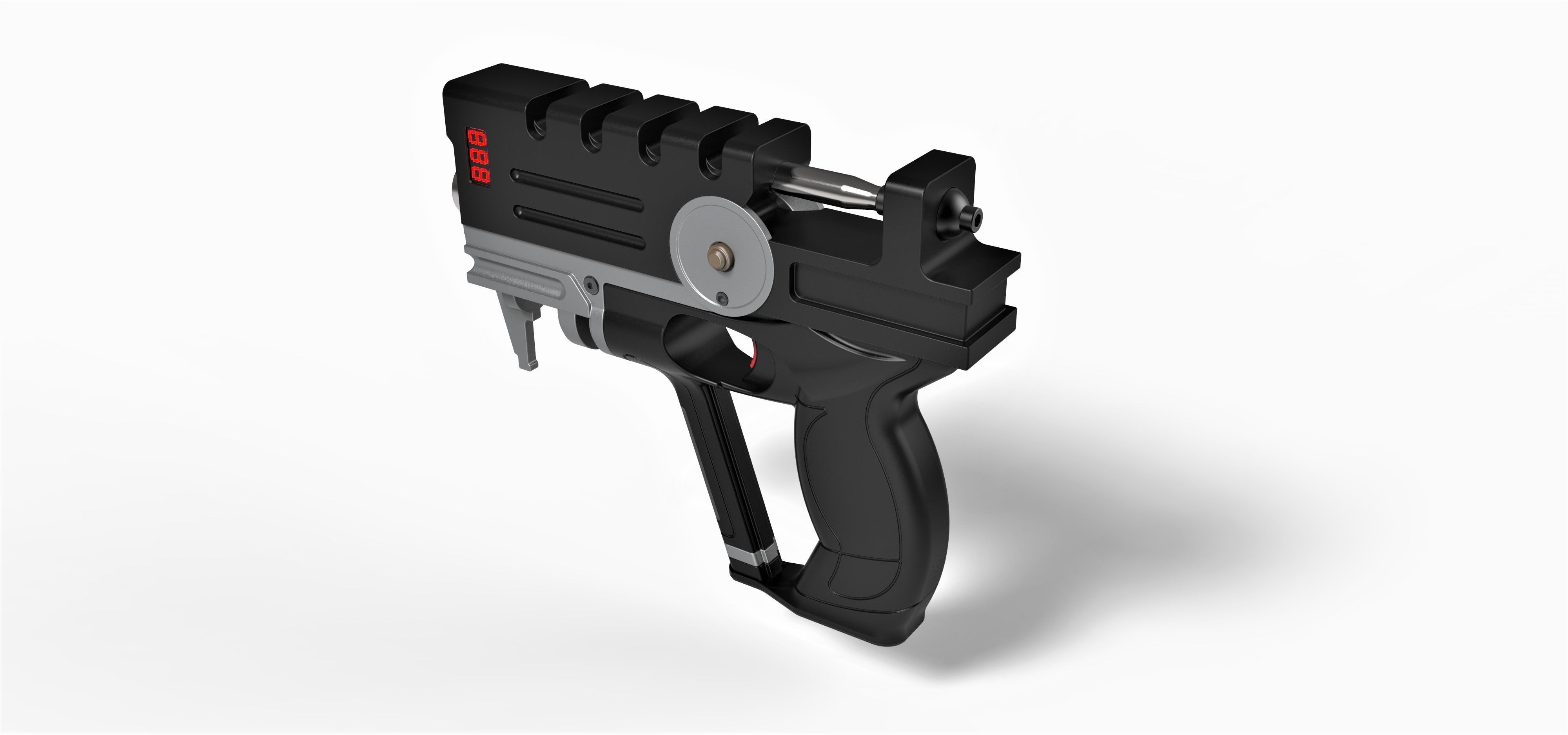 Blaster of Korben Dallas from movie The Fifth Element 3D model_9