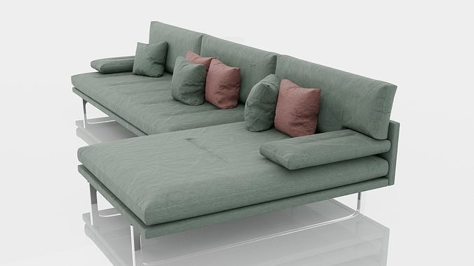 Corner Sofa 3D model 2