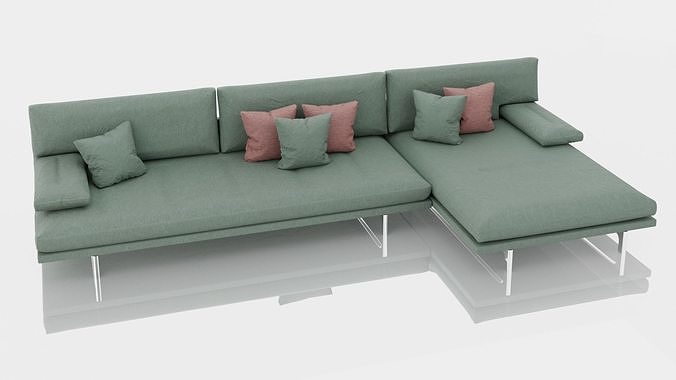 Corner Sofa 3D model 3