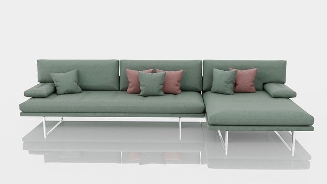 Corner Sofa 3D model 4
