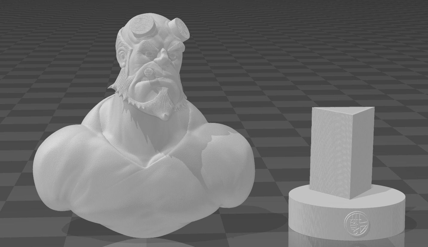 Hellboy with Attitude 3D print model_3