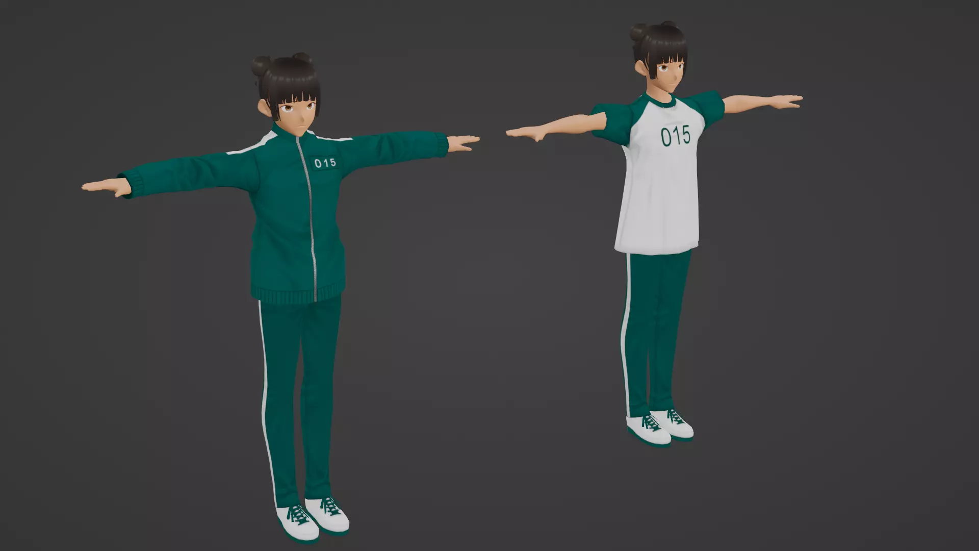 Squid Game - Player Low-poly 3D model