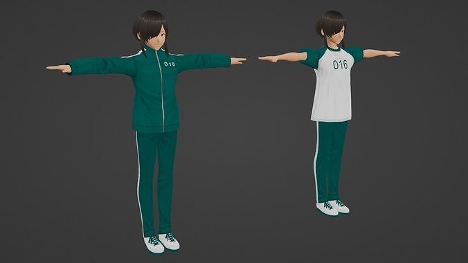 Squid Game - Player Low-poly 3D model