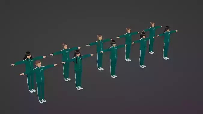 Squid Game - Player - 10 People 