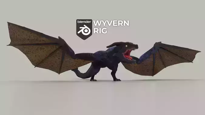 Wyvern asset - rigged