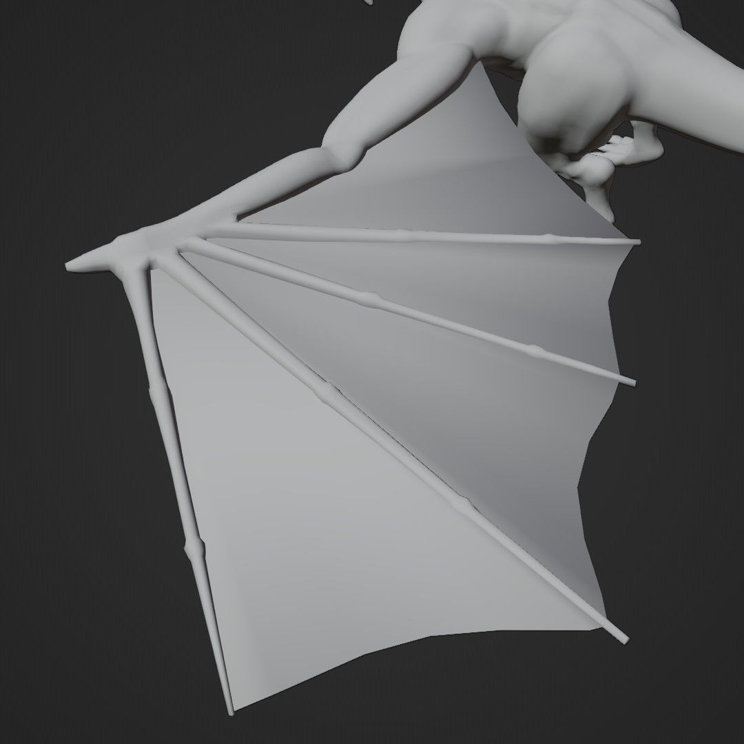 Wyvern asset - rigged Low-poly 3D model_18