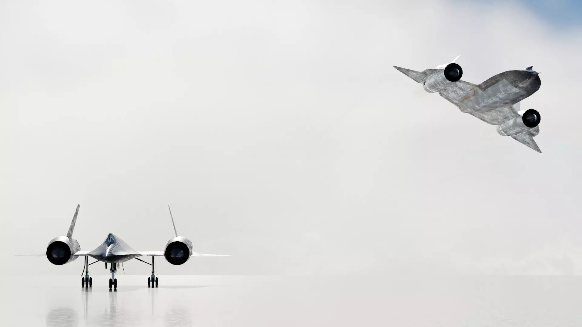 Lockheed SR-71 Blackbird Low-poly 3D model_15