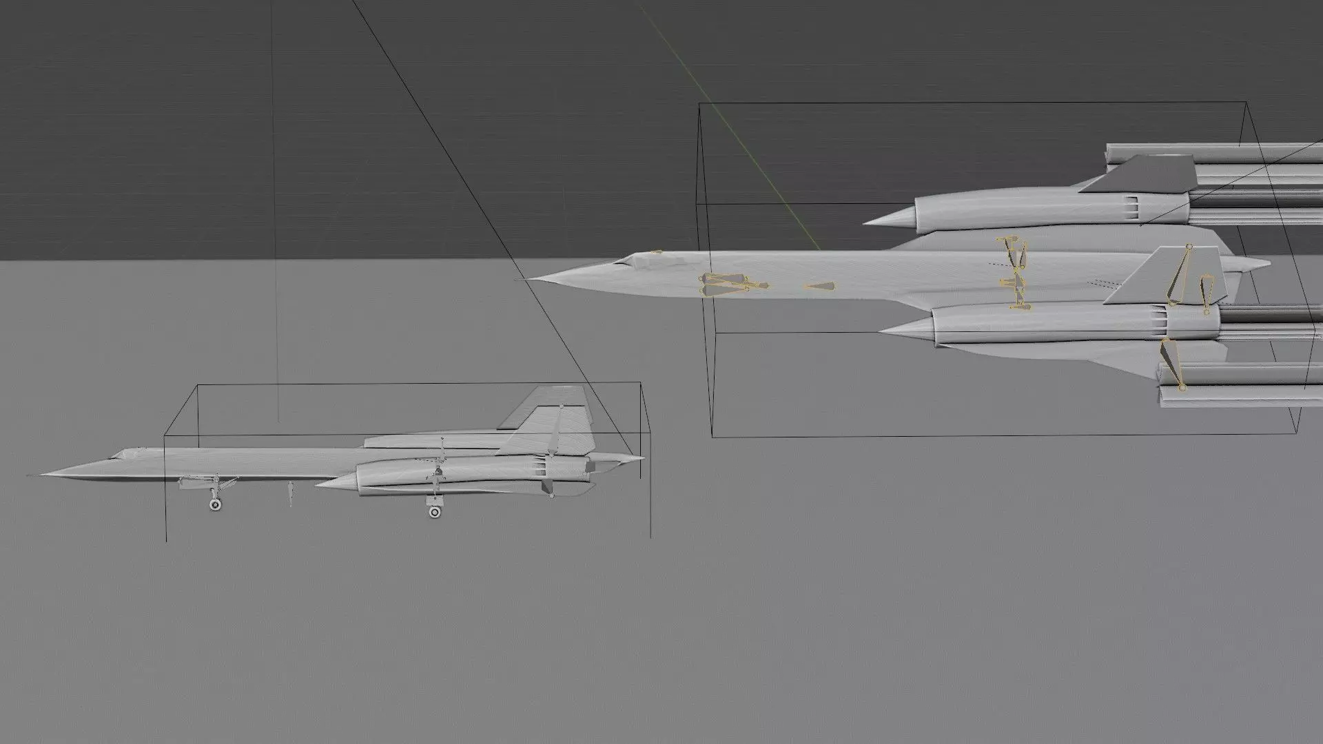 Lockheed SR-71 Blackbird Low-poly 3D model_14