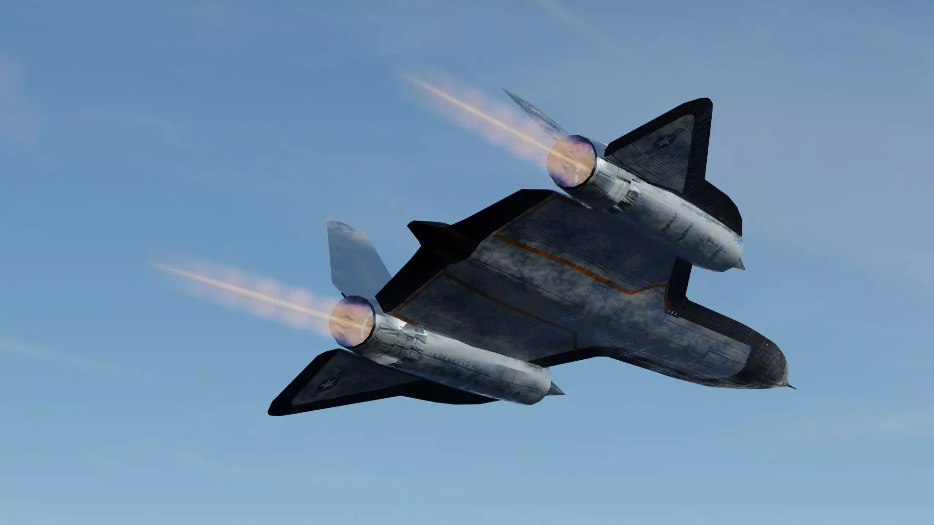 Lockheed SR-71 Blackbird Low-poly 3D model_10