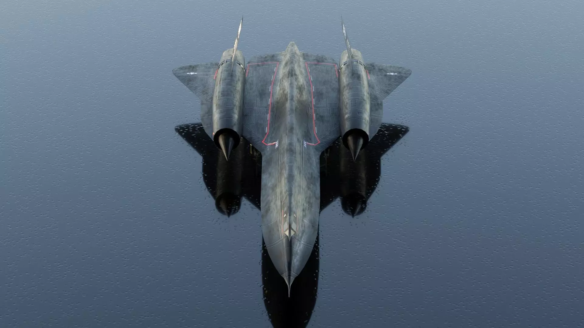 Lockheed SR-71 Blackbird Low-poly 3D model_4