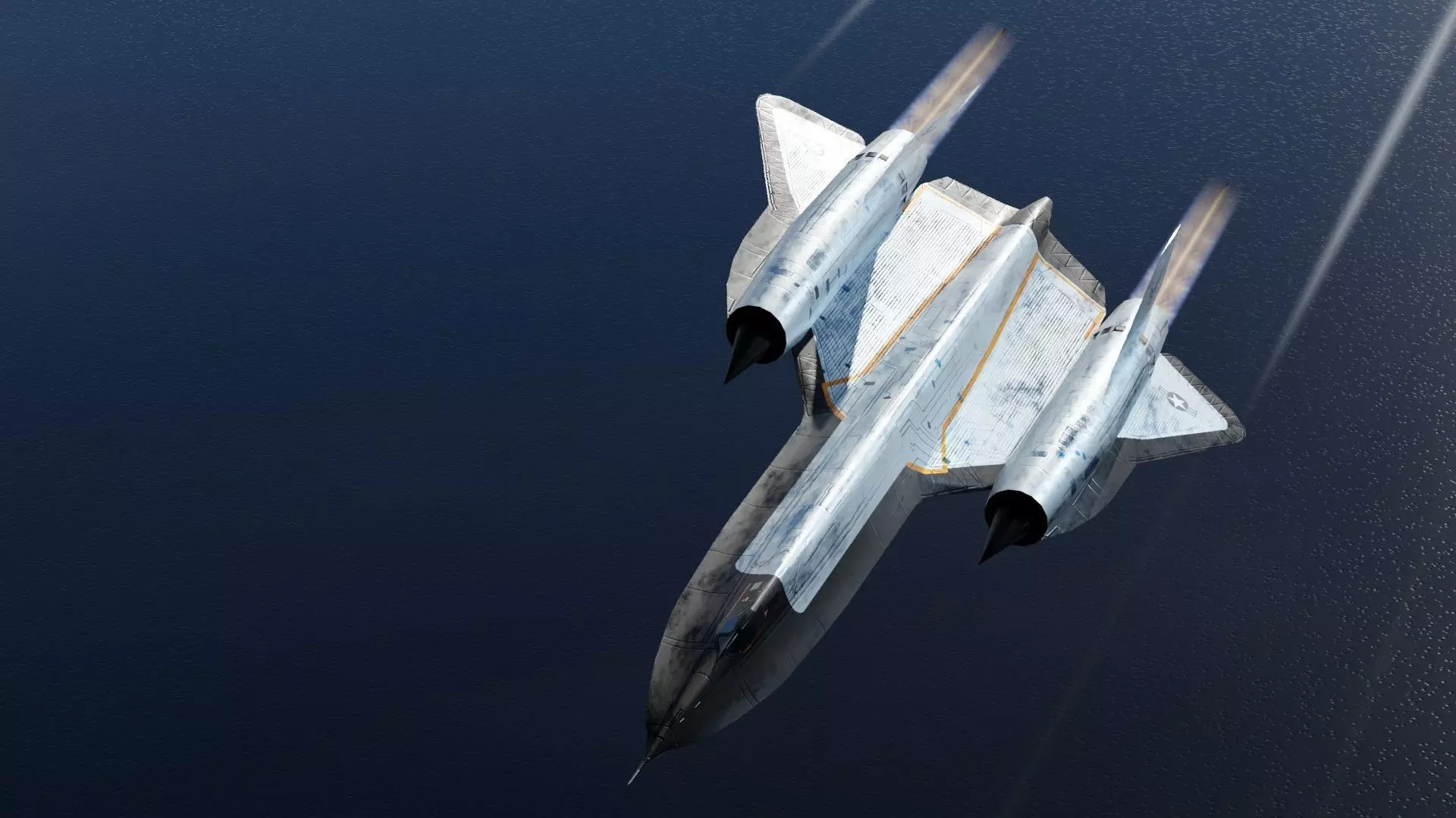 Lockheed SR-71 Blackbird Low-poly 3D model_12