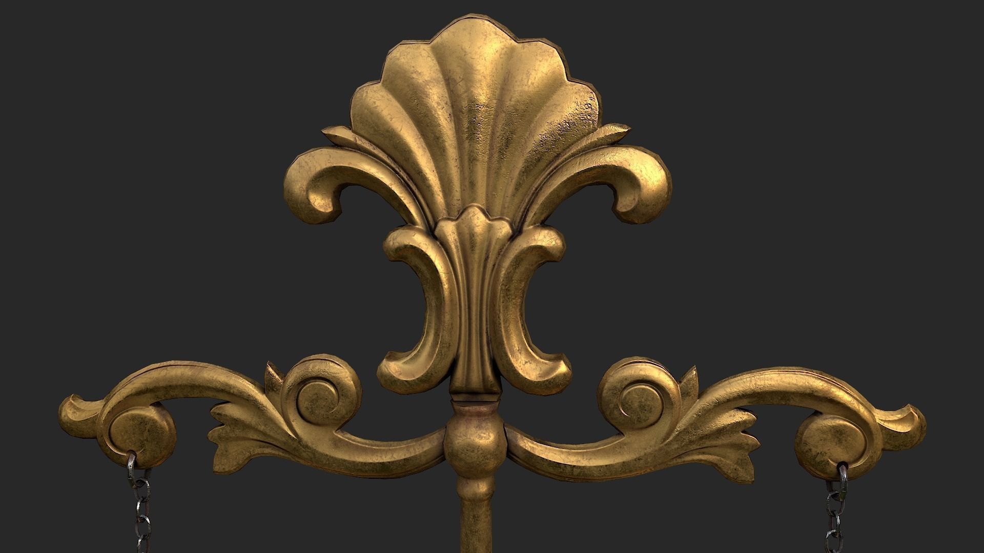 Balance Scales Low-poly 3D model_17