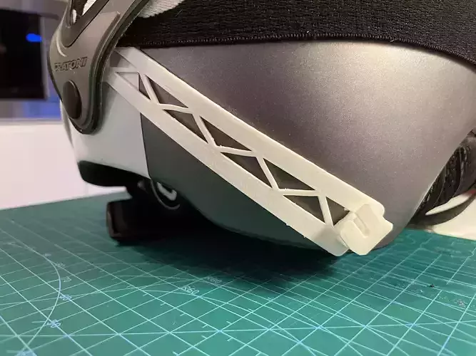 SKI HELMET FACE MASK HOLDER 3D print model