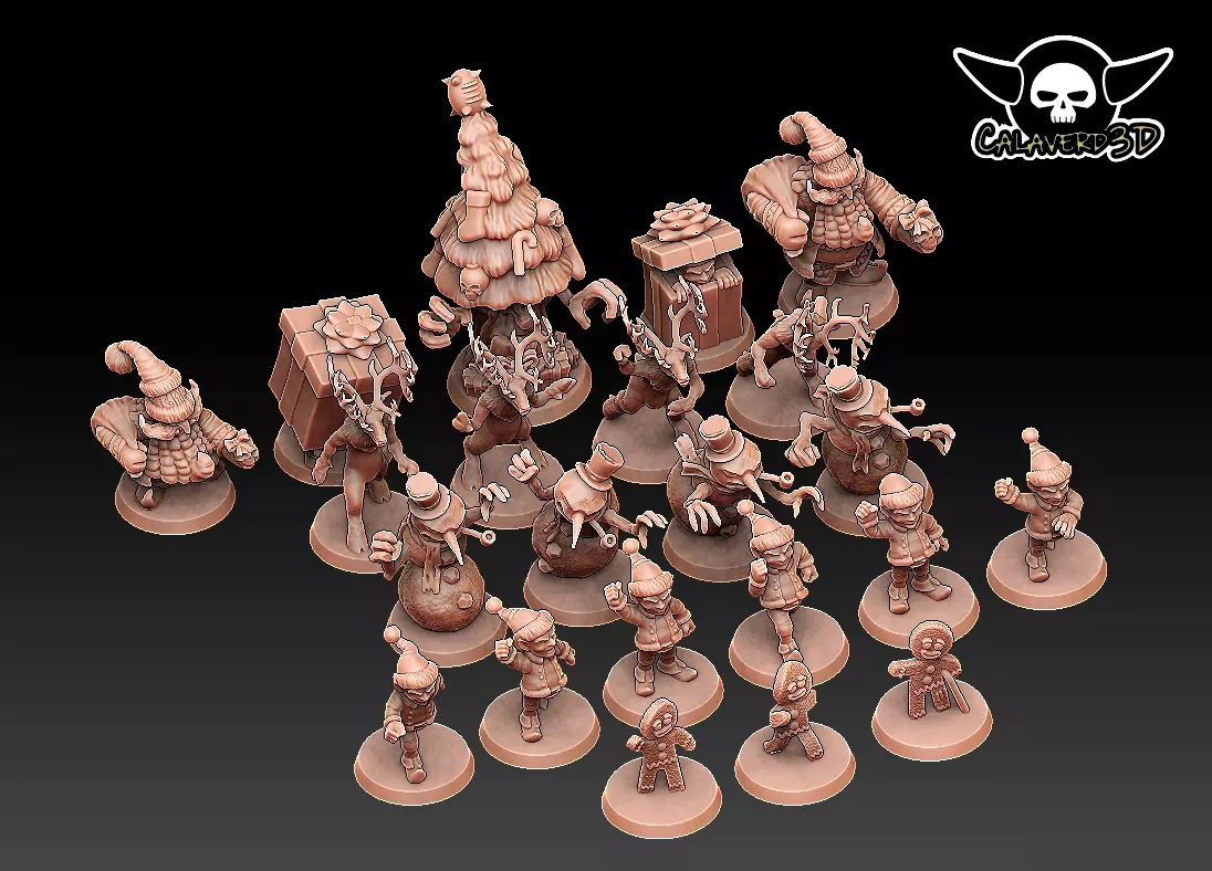 Xmas Team 3D print model_0