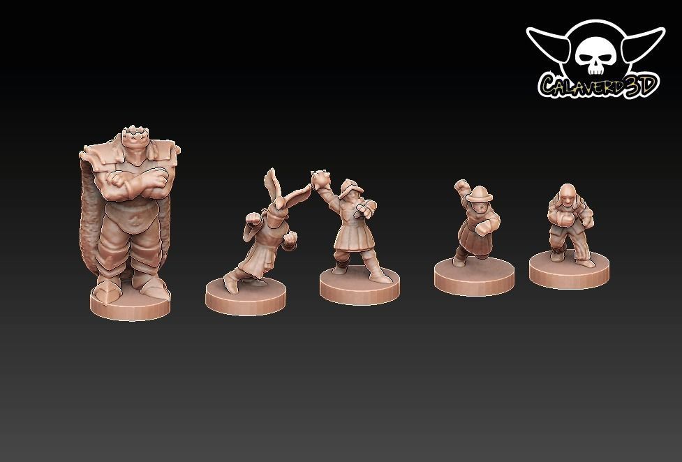 board game Travel field bb footbal 3D print model_7