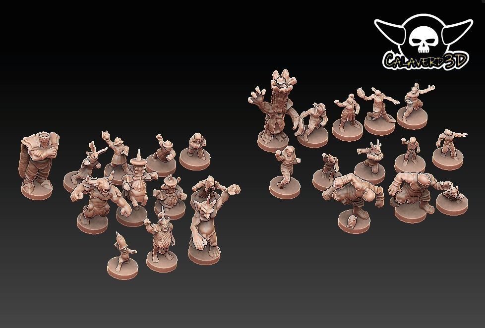 board game Travel field bb footbal 3D print model_6