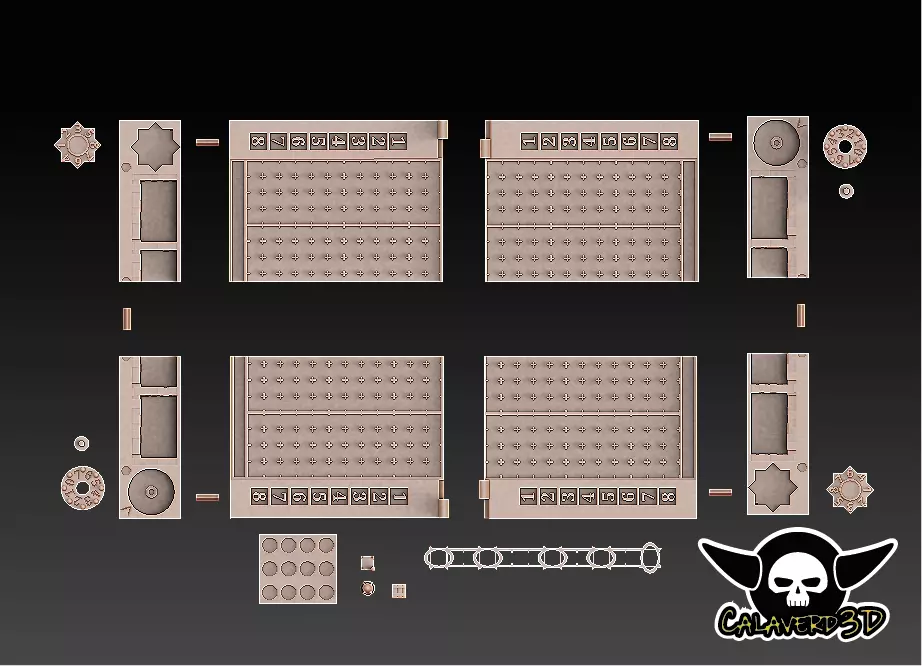 board game Travel field bb footbal 3D print model_0
