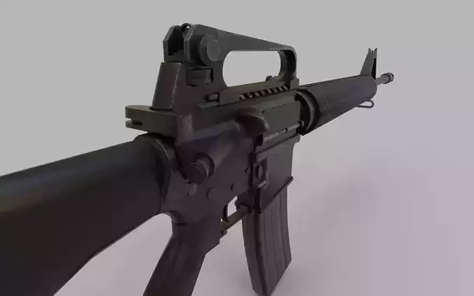 M16A4 Assault Rifle Low-poly 3D model Low-poly 3D model