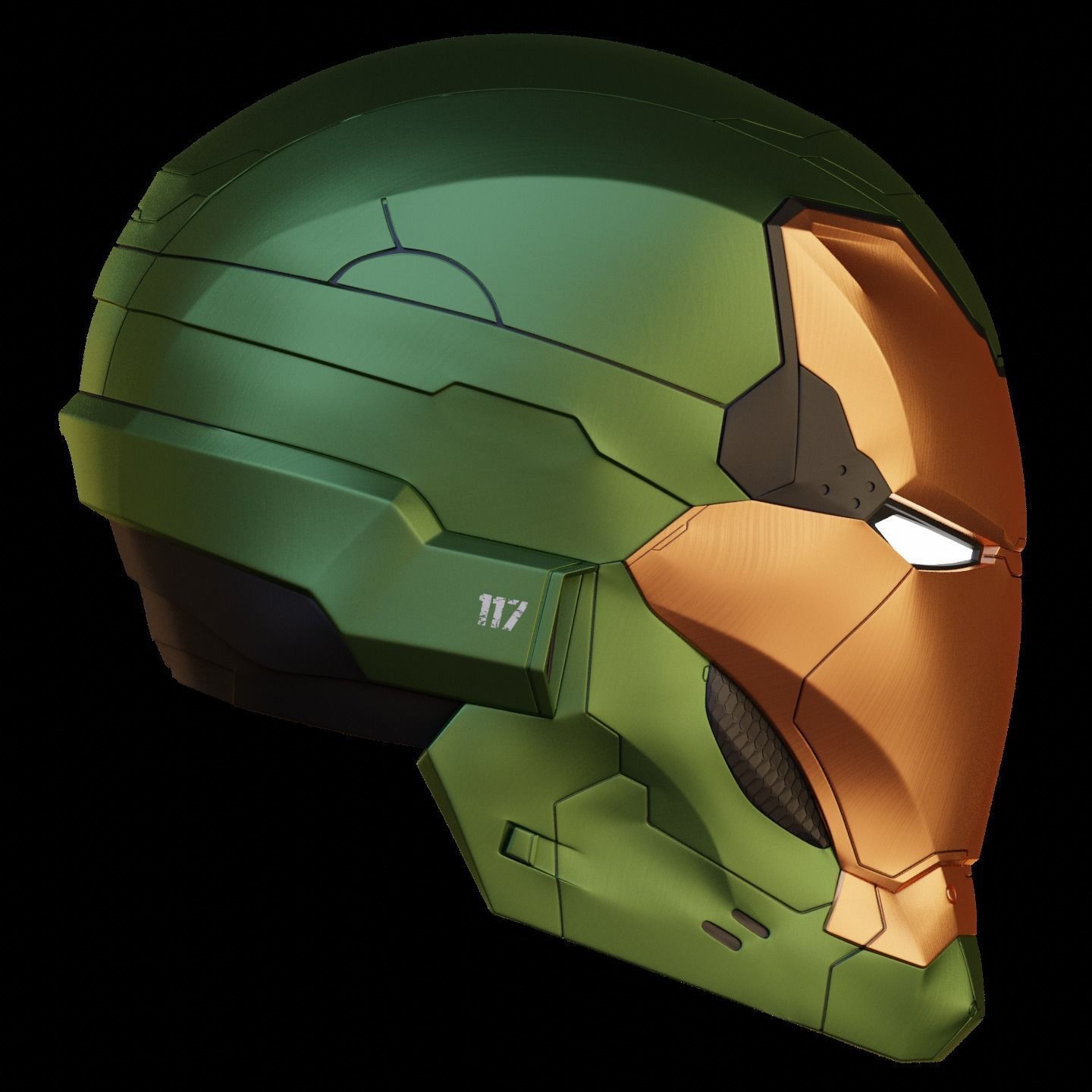Ironman Halo Master Chief Mark 117 3D print model_5