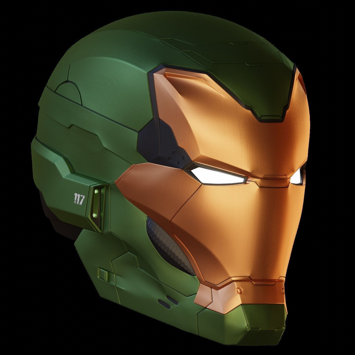 Ironman Halo Master Chief Mark 117 3D print model_6