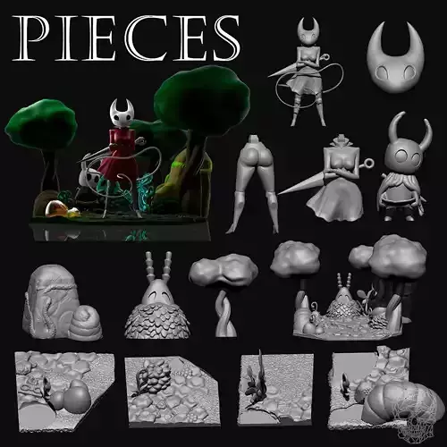 Hollow Knight Figure 3D print model