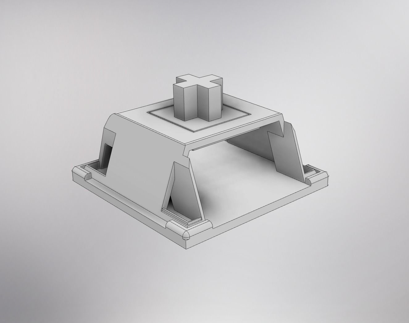 Cherry keycap Free 3D print model_1