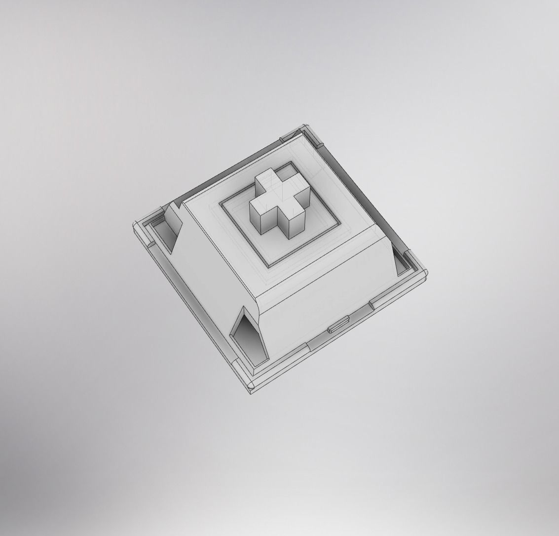 Cherry keycap Free 3D print model_2