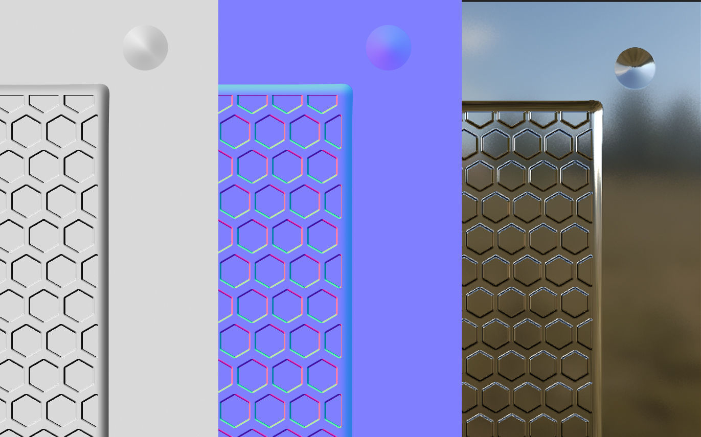 low poly metal grid -modular  Texture_4