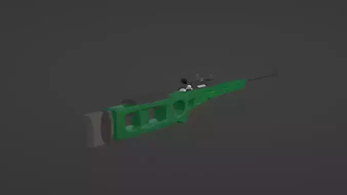 ASR-98 sniper rifle with scope